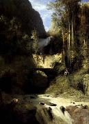 Karl Blechen Gorge at Amalfi Germany oil painting artist